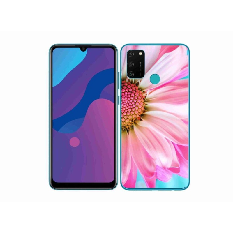 Gelový kryt mmCase na mobil Honor 9A - růžová květina