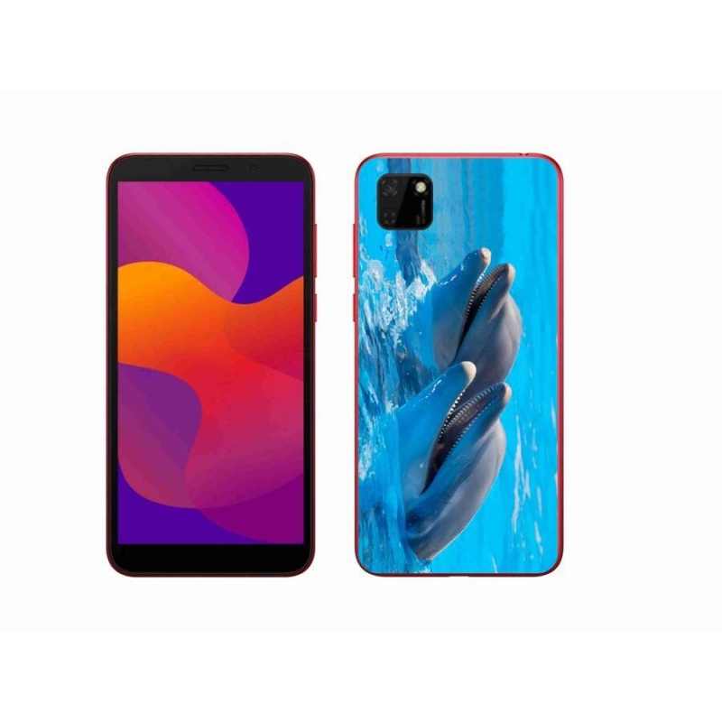 Gelový kryt mmCase na mobil Honor 9S - delfíni