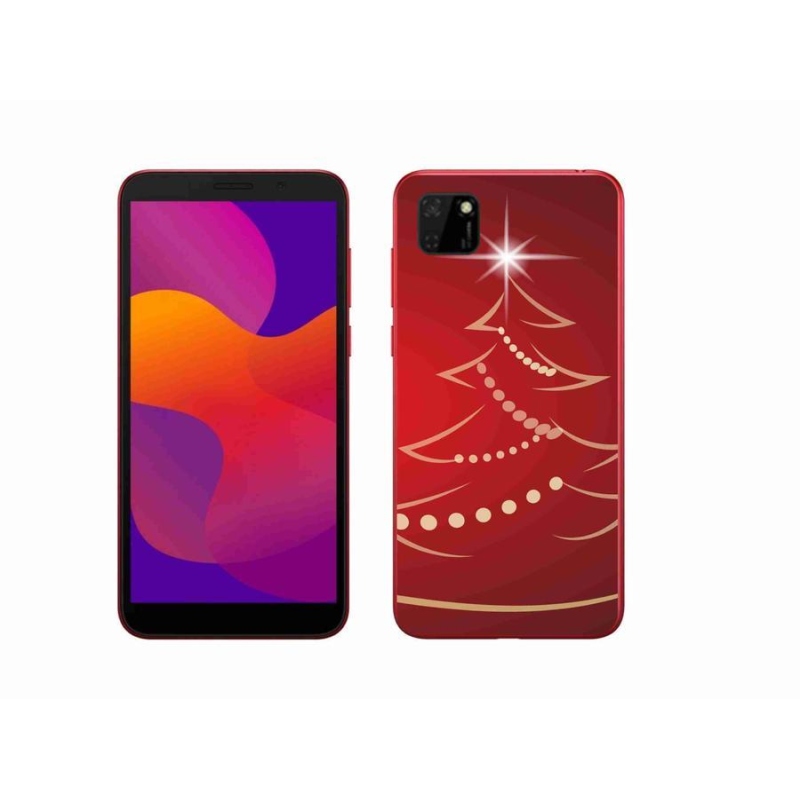 Gelový kryt mmCase na mobil Honor 9S - kreslený vánoční stromek