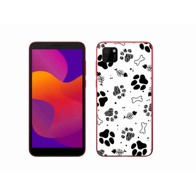 Gelový kryt mmCase na mobil Honor 9S - psí tlapky 1
