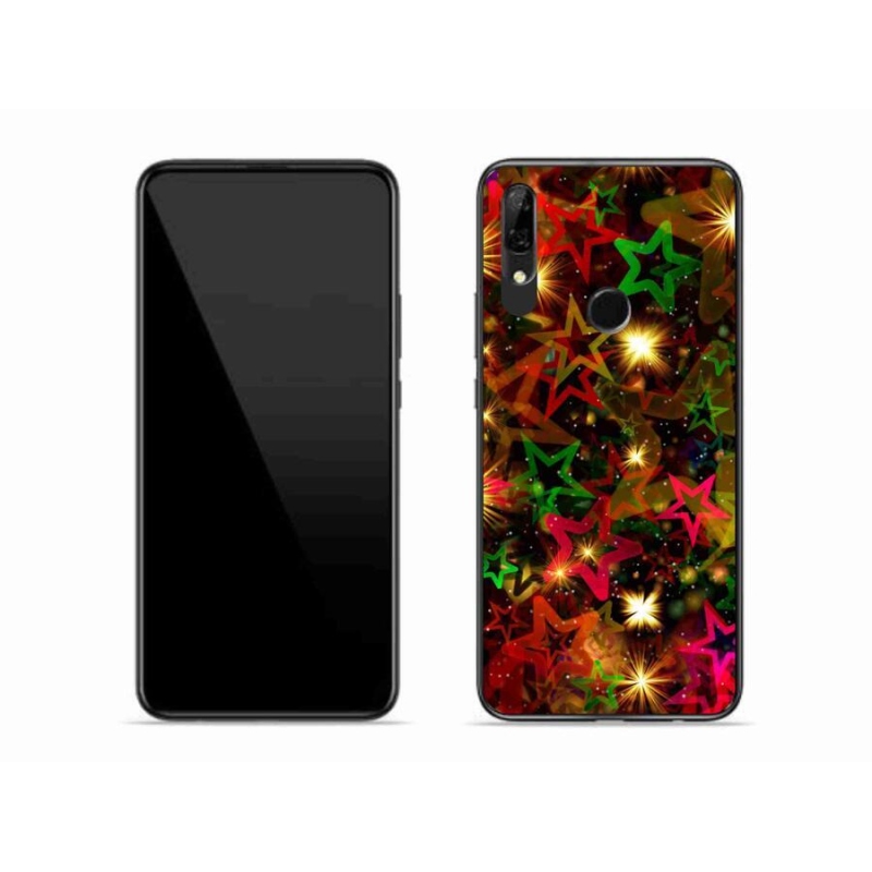 Gelový kryt mmCase na mobil Honor 9X - barevné hvězdičky