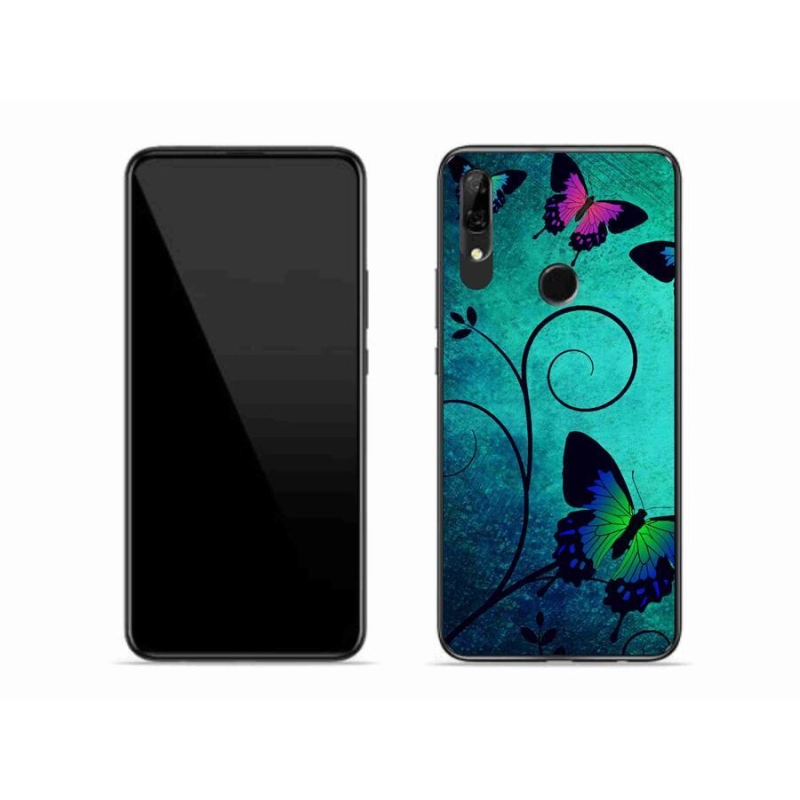 Gelový kryt mmCase na mobil Honor 9X - barevní motýli