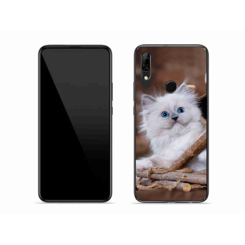 Gelový kryt mmCase na mobil Honor 9X - bílé kotě