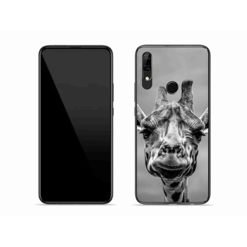 Gelový kryt mmCase na mobil Honor 9X - černobílá žirafa