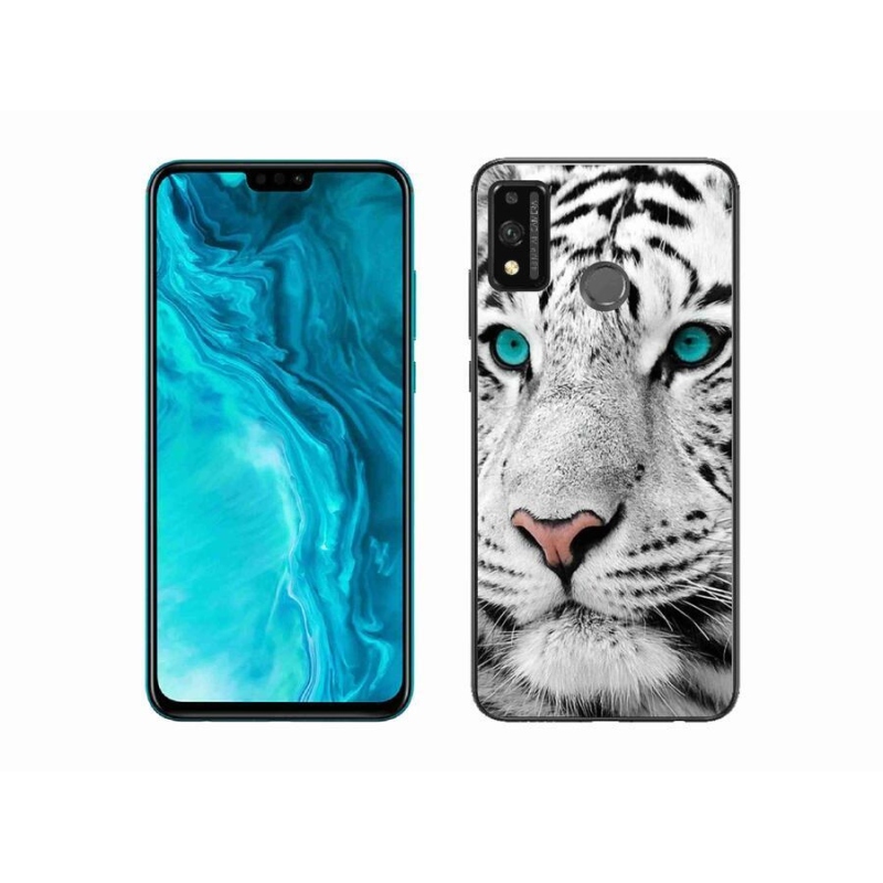 Gelový kryt mmCase na mobil Honor 9X Lite - bílý tygr