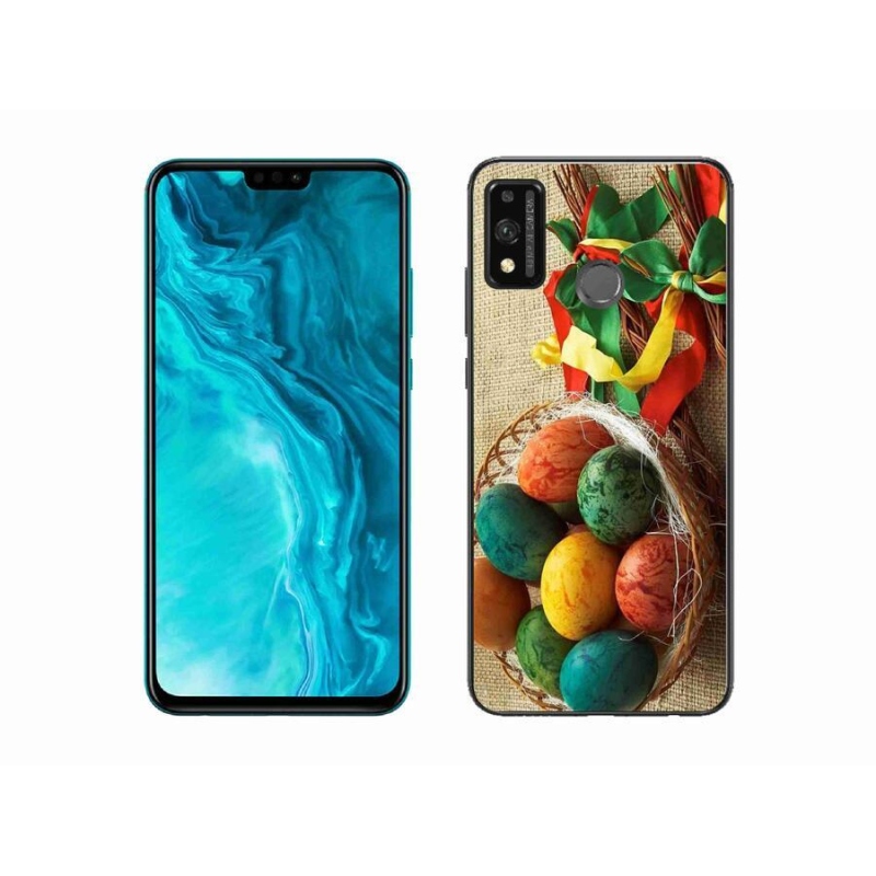 Gelový kryt mmCase na mobil Honor 9X Lite - pomlázky a vajíčka