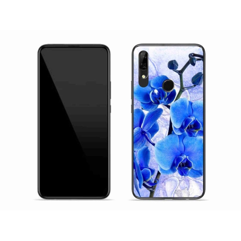 Gelový kryt mmCase na mobil Honor 9X - modré květy