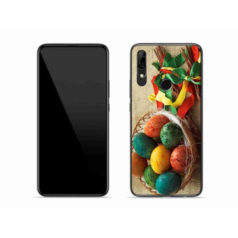 Gelový kryt mmCase na mobil Honor 9X - pomlázky a vajíčka