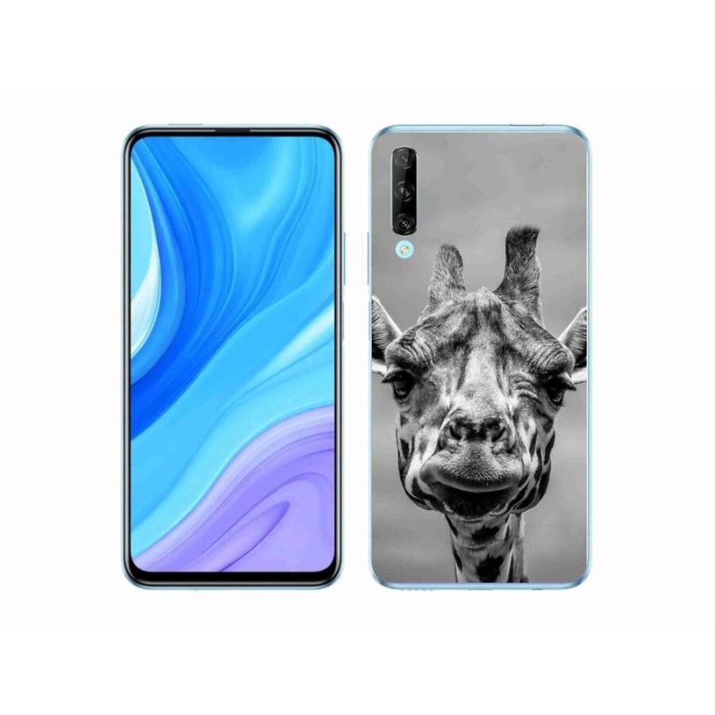Gelový kryt mmCase na mobil Honor 9X Pro - černobílá žirafa