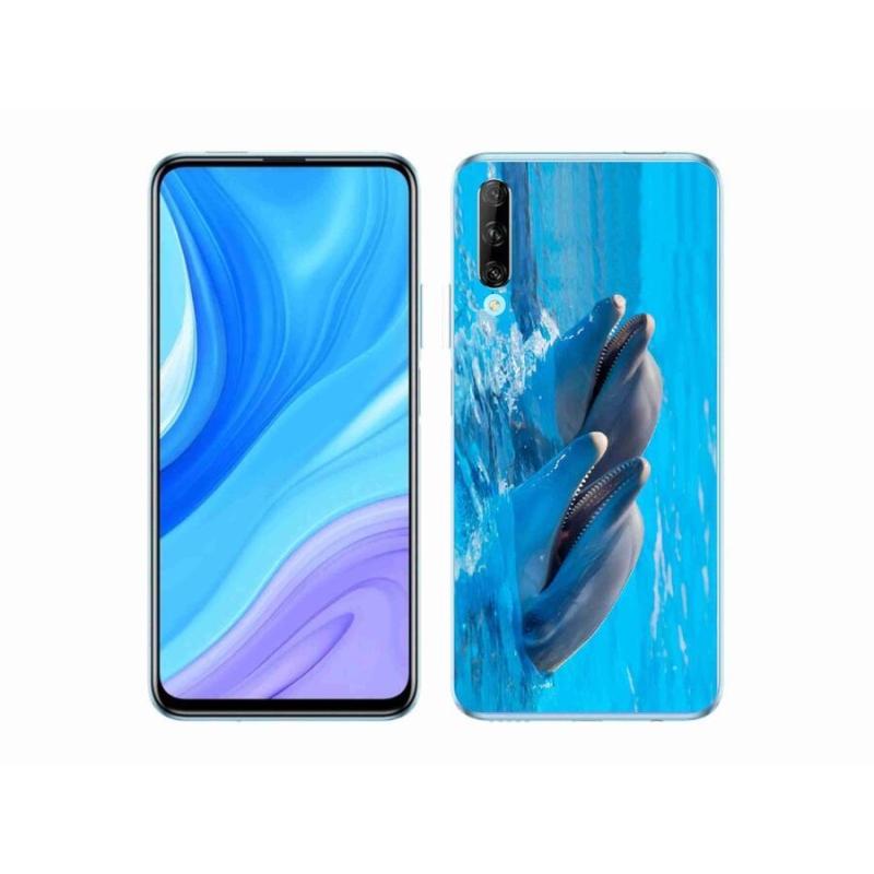 Gelový kryt mmCase na mobil Honor 9X Pro - delfíni