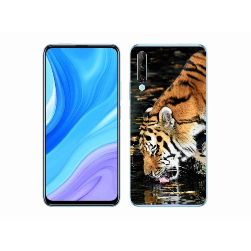Gelový kryt mmCase na mobil Honor 9X Pro - žíznivý tygr