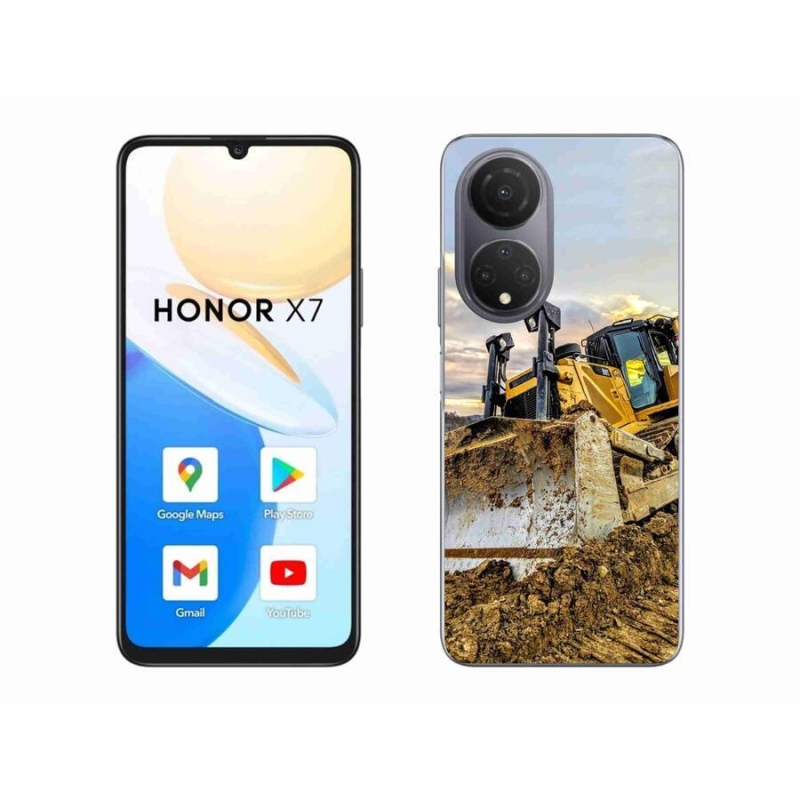Gelový kryt mmCase na mobil Honor X7 - bagr