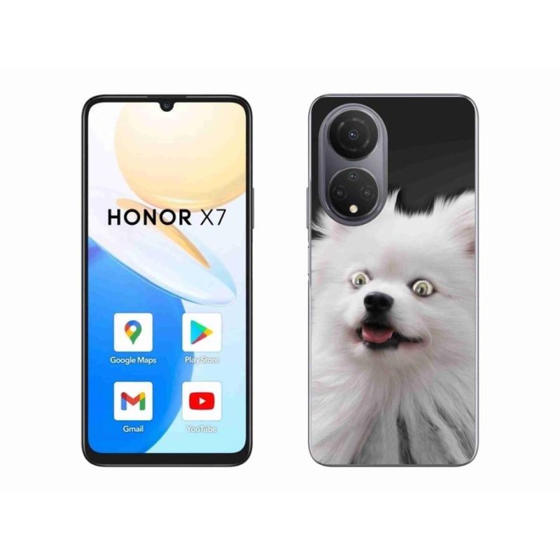 Gelový kryt mmCase na mobil Honor X7 - bílý špic
