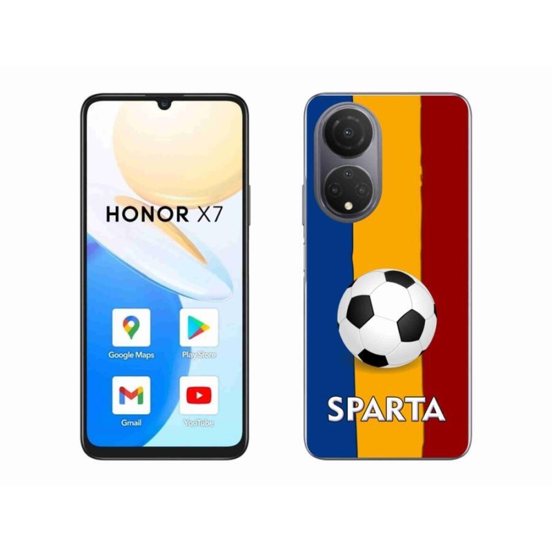 Gelový kryt mmCase na mobil Honor X7 - fotbal 1