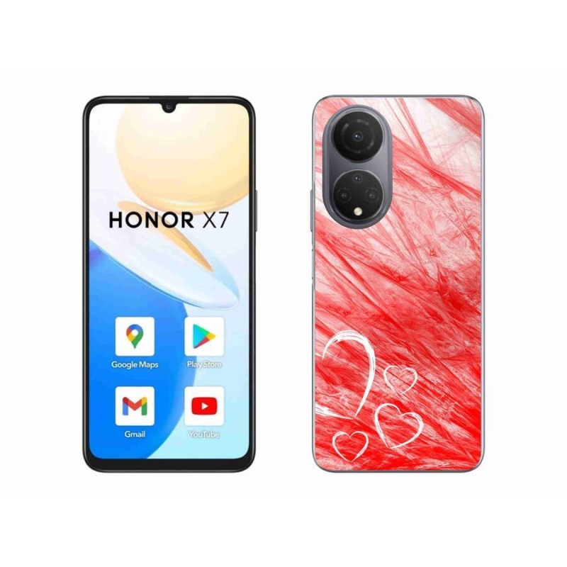 Gelový kryt mmCase na mobil Honor X7 - heart