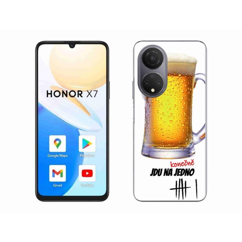 Gelový kryt mmCase na mobil Honor X7 - jdu na jedno