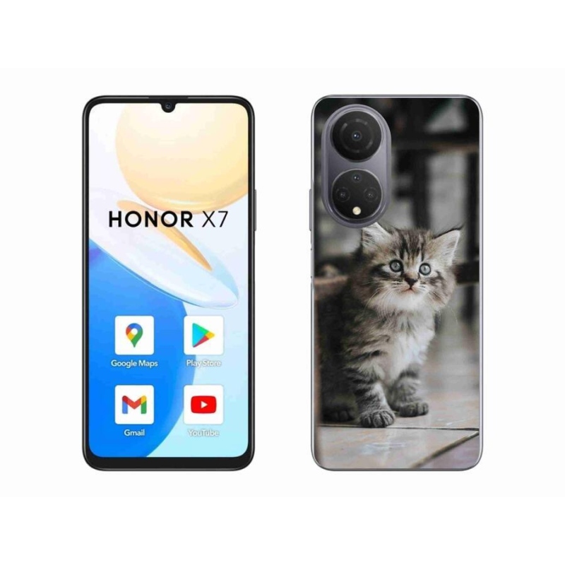 Gelový kryt mmCase na mobil Honor X7 - koťátko