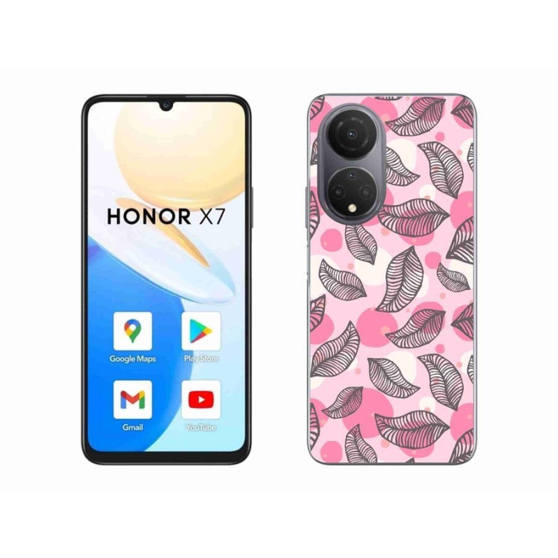 Gelový kryt mmCase na mobil Honor X7 - kreslené padající listy