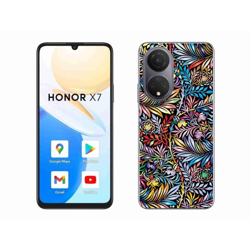Gelový kryt mmCase na mobil Honor X7 - květiny 5