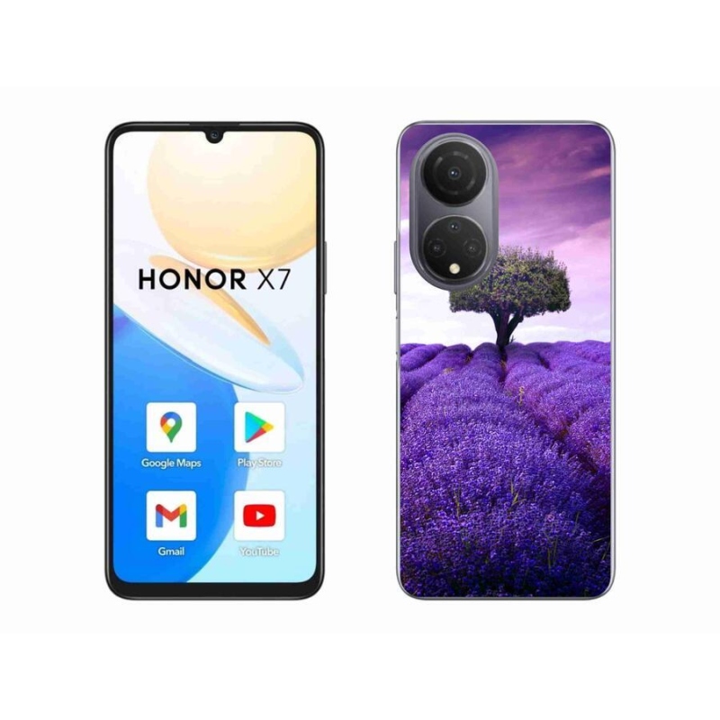 Gelový kryt mmCase na mobil Honor X7 - levandulová louka