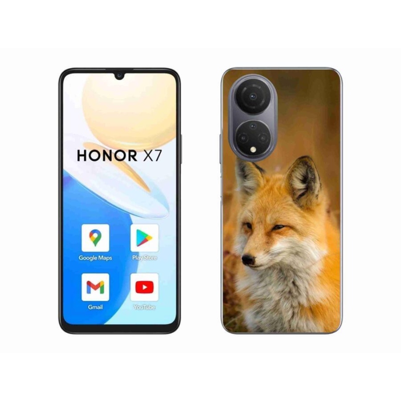 Gelový kryt mmCase na mobil Honor X7 - liška
