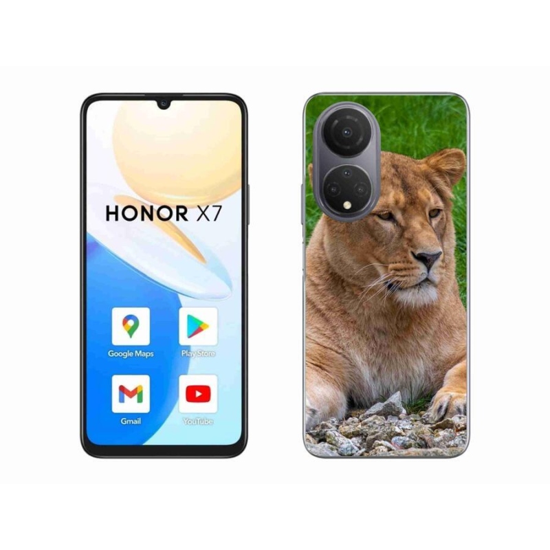 Gelový kryt mmCase na mobil Honor X7 - lvice