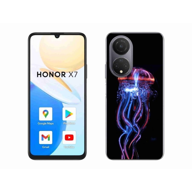 Gelový kryt mmCase na mobil Honor X7 - medúza
