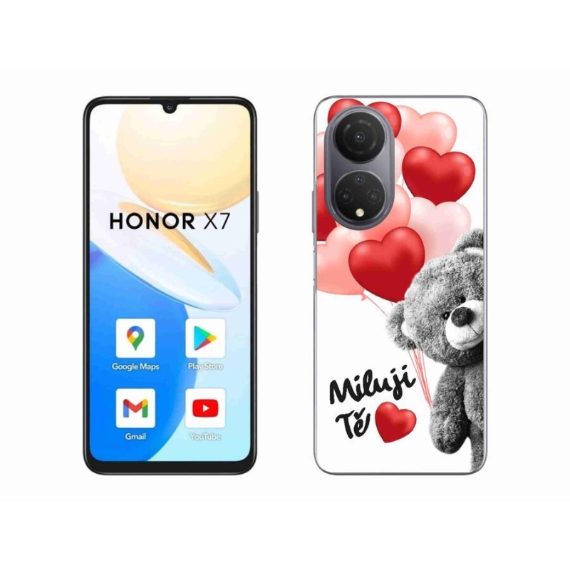 Gelový kryt mmCase na mobil Honor X7 - miluji Tě