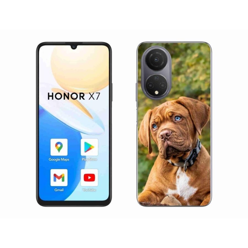 Gelový kryt mmCase na mobil Honor X7 - štěně
