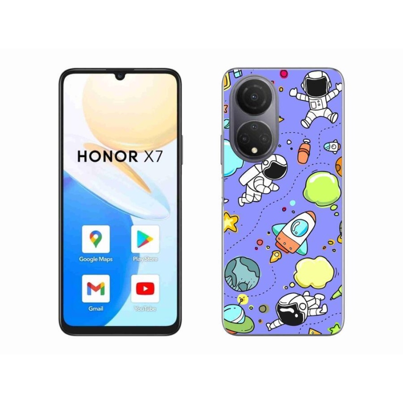 Gelový kryt mmCase na mobil Honor X7 - vesmír