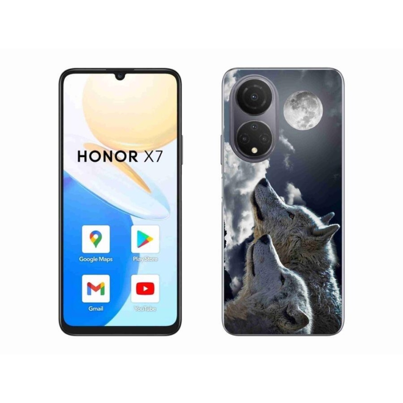 Gelový kryt mmCase na mobil Honor X7 - vlci