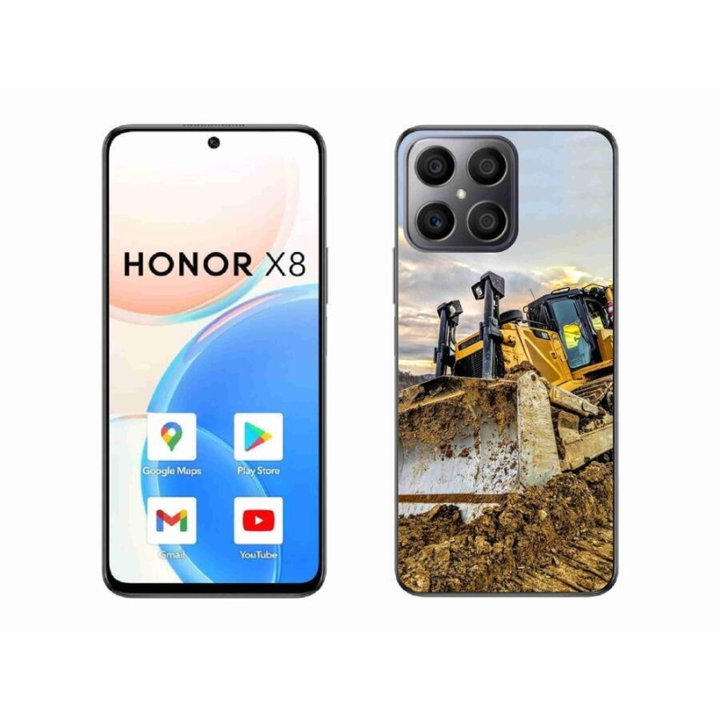 Gelový kryt mmCase na mobil Honor X8 4G - bagr