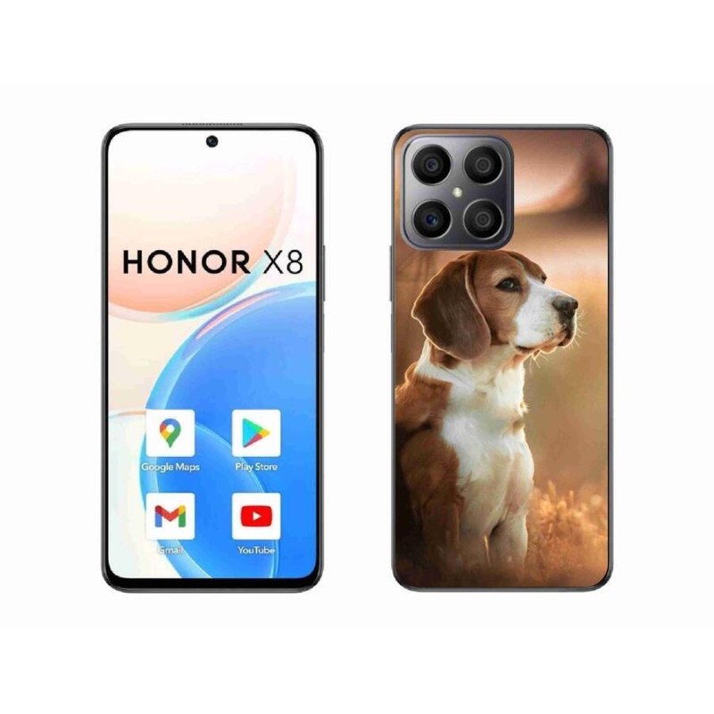 Gelový kryt mmCase na mobil Honor X8 4G - bígl