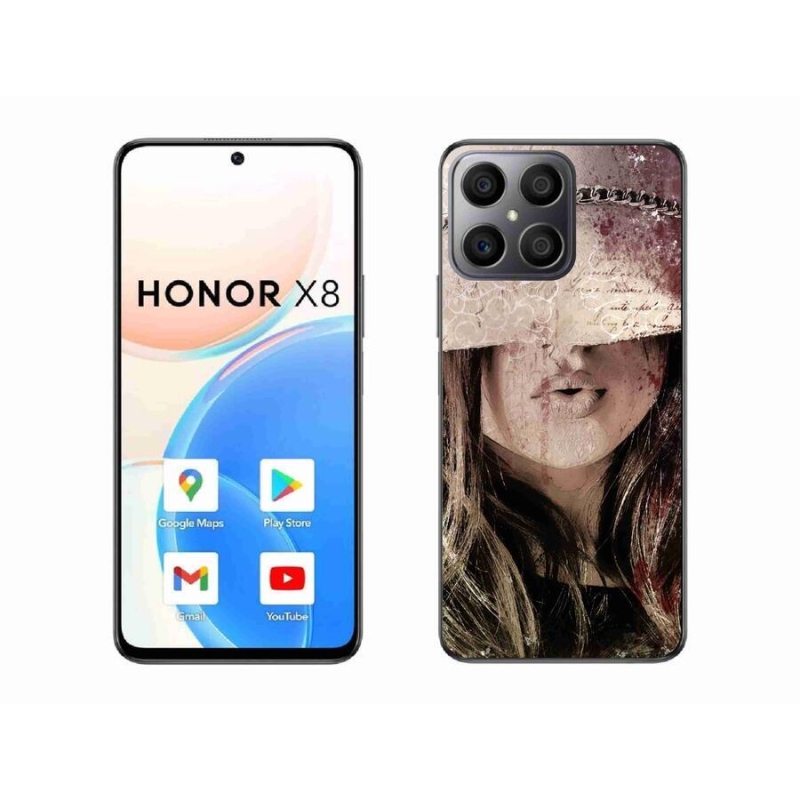 Gelový kryt mmCase na mobil Honor X8 4G - dívka