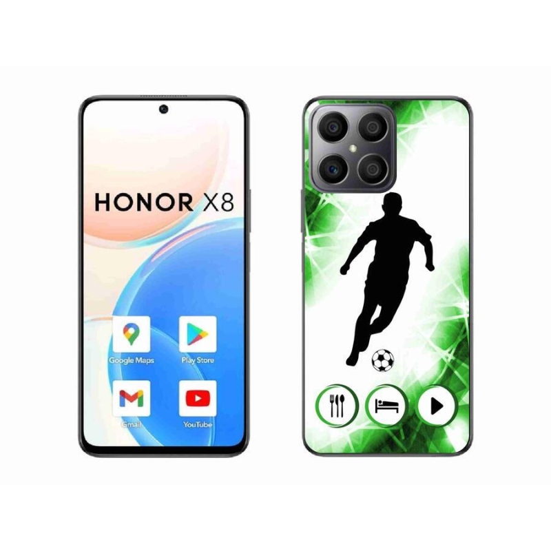 Gelový kryt mmCase na mobil Honor X8 4G - fotbalista