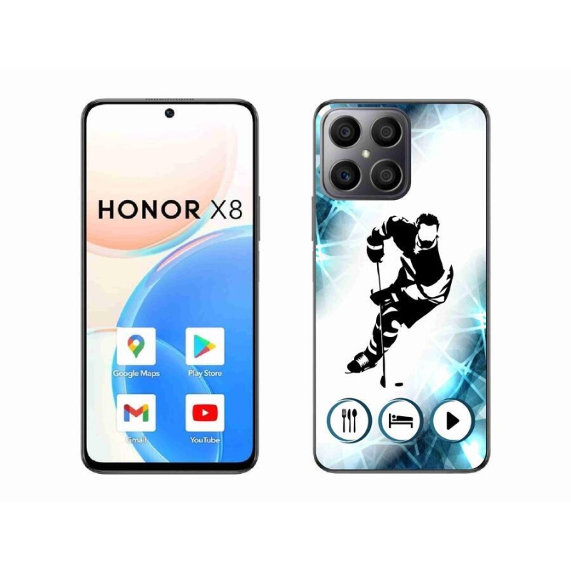 Gelový kryt mmCase na mobil Honor X8 4G - hokej 1
