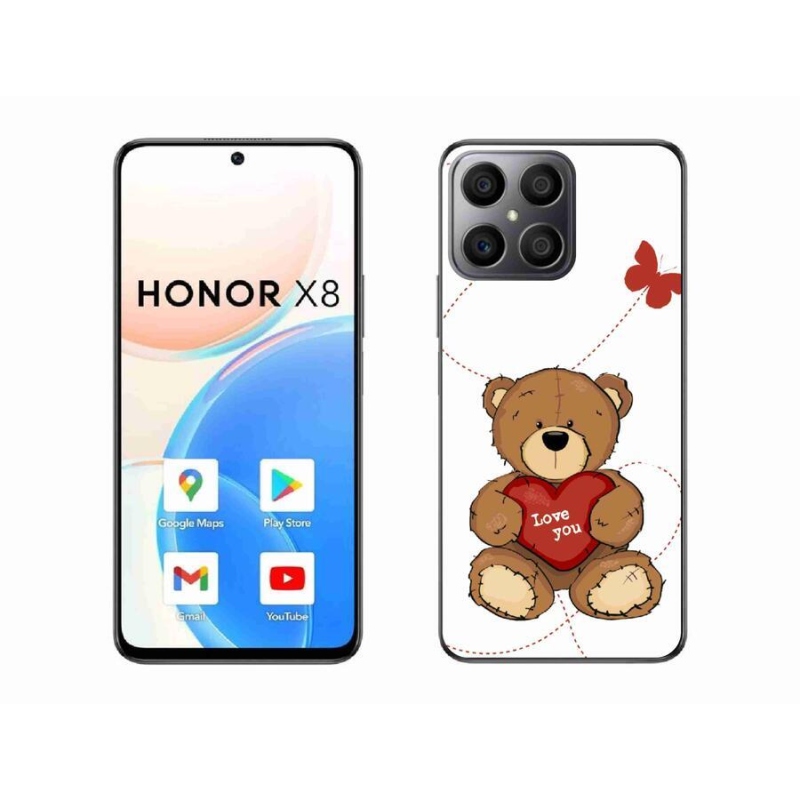 Gelový kryt mmCase na mobil Honor X8 4G - love you