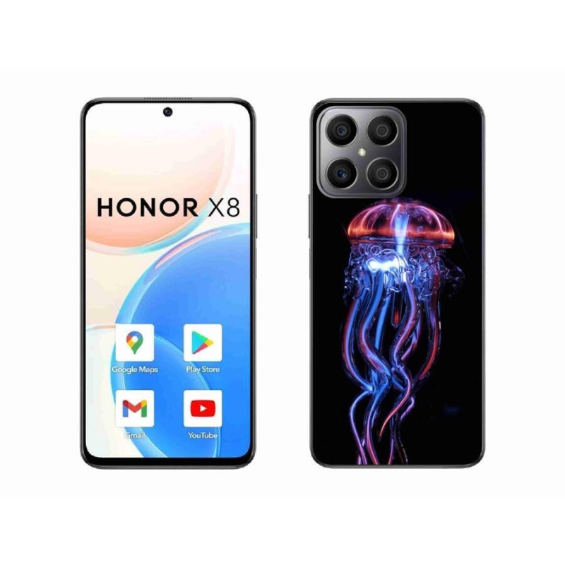 Gelový kryt mmCase na mobil Honor X8 4G - medúza