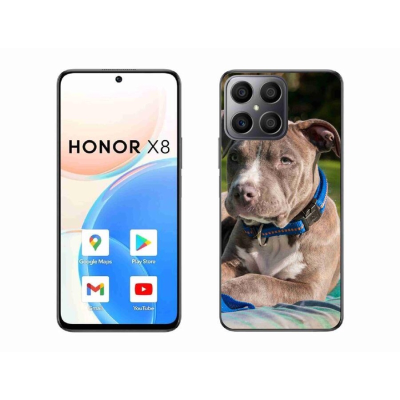 Gelový kryt mmCase na mobil Honor X8 4G - pitbull