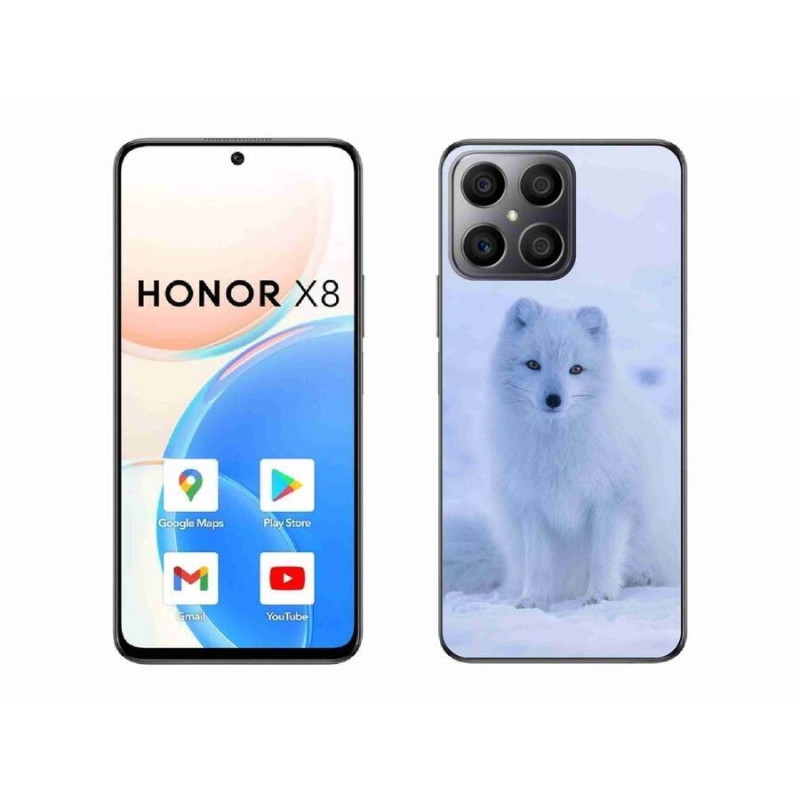 Gelový kryt mmCase na mobil Honor X8 4G - polární liška