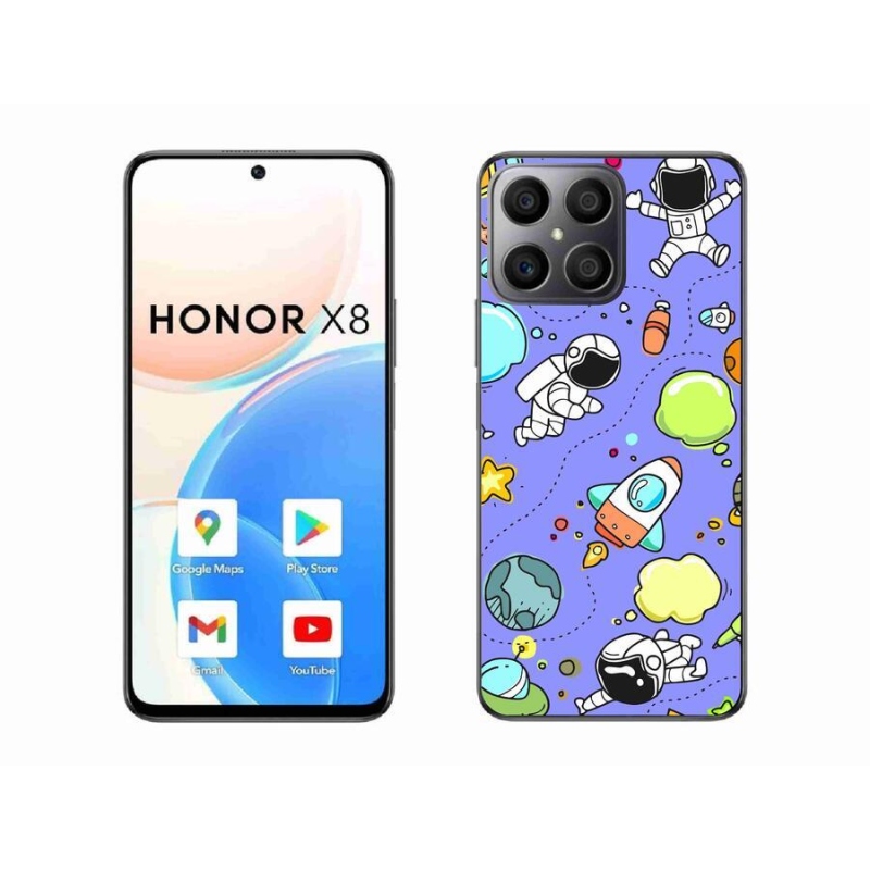 Gelový kryt mmCase na mobil Honor X8 4G - vesmír