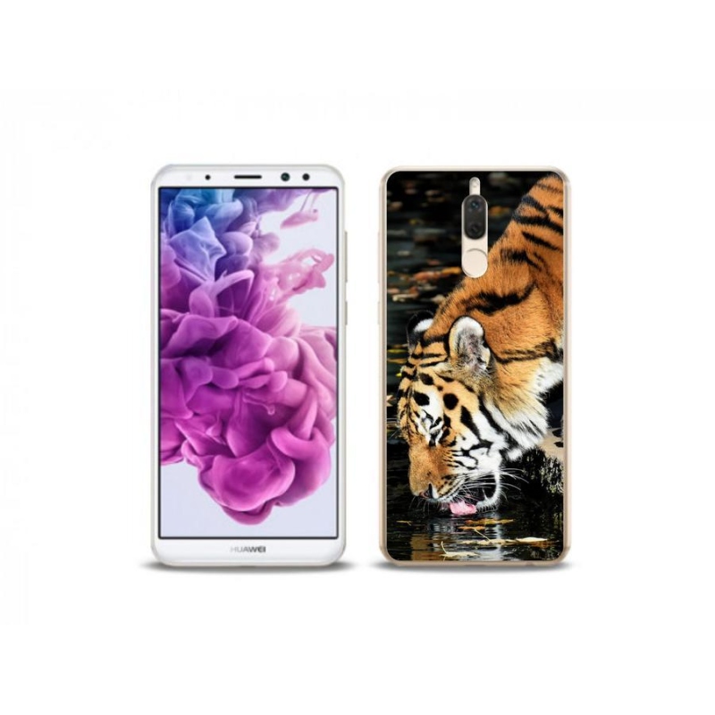 Gelový kryt mmCase na mobil Huawei Mate 10 Lite - žíznivý tygr