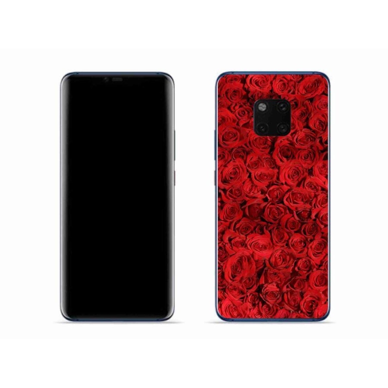 Gelový kryt mmCase na mobil Huawei Mate 20 Pro - růže