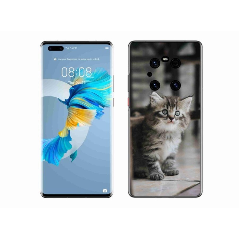 Gelový kryt mmCase na mobil Huawei Mate 40 Pro - koťátko