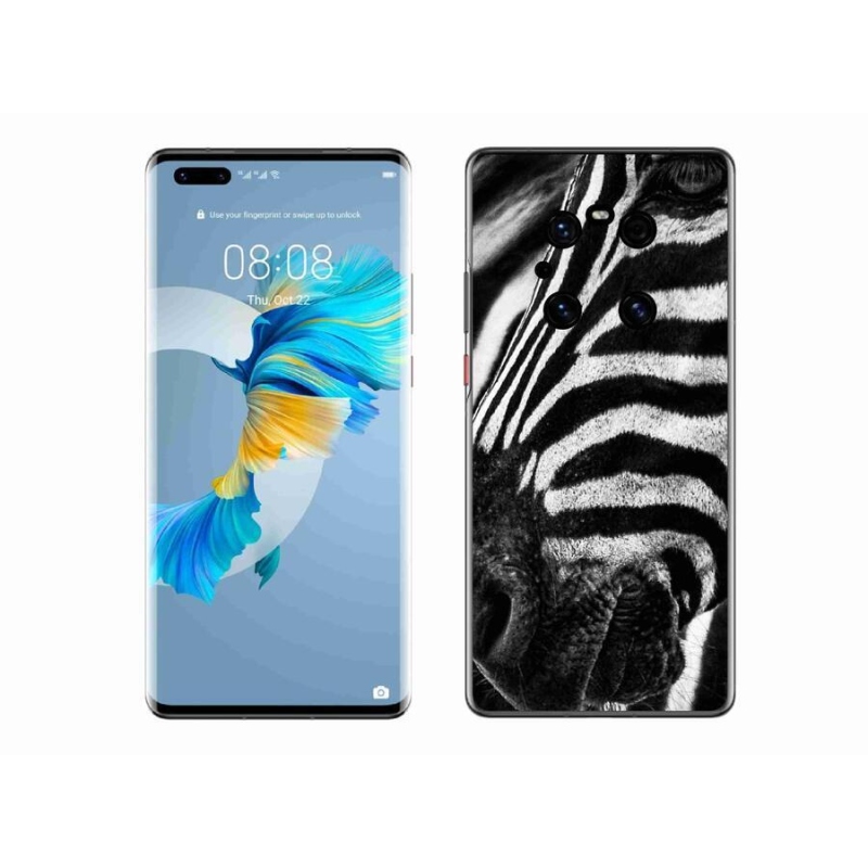Gelový kryt mmCase na mobil Huawei Mate 40 Pro - zebra