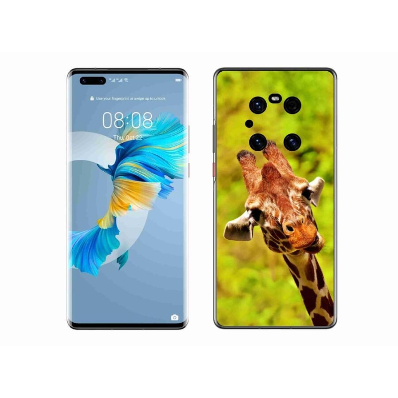 Gelový kryt mmCase na mobil Huawei Mate 40 Pro - žirafa