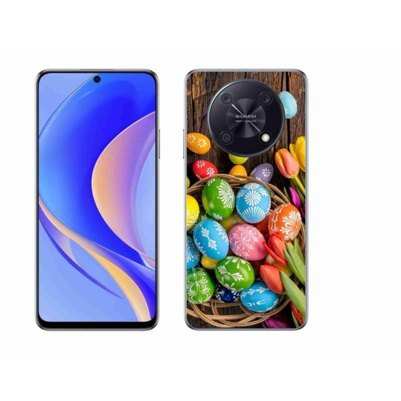 Gelový kryt mmCase na mobil Huawei Nova Y90 - velikonoční vajíčka