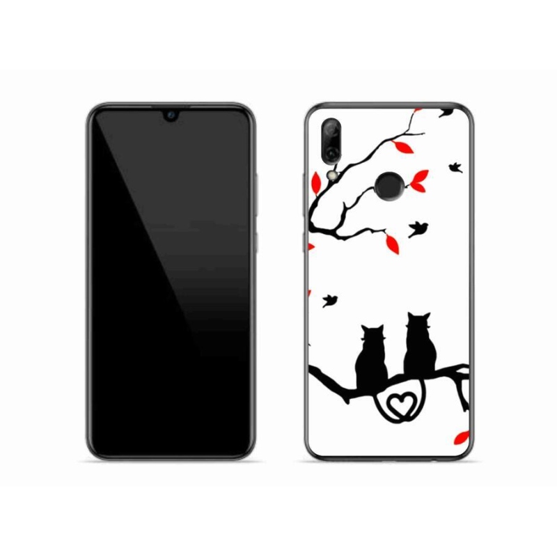Gelový kryt mmCase na mobil Huawei P Smart (2019) - kočičí láska