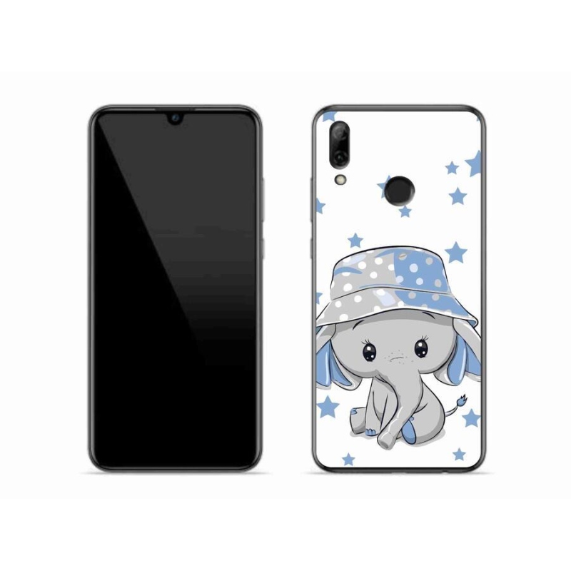 Gelový kryt mmCase na mobil Huawei P Smart (2019) - modrý slon
