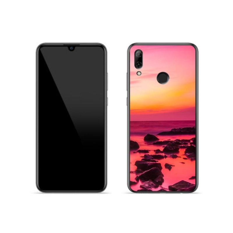 Gelový kryt mmCase na mobil Huawei P Smart (2019) - moře a záře